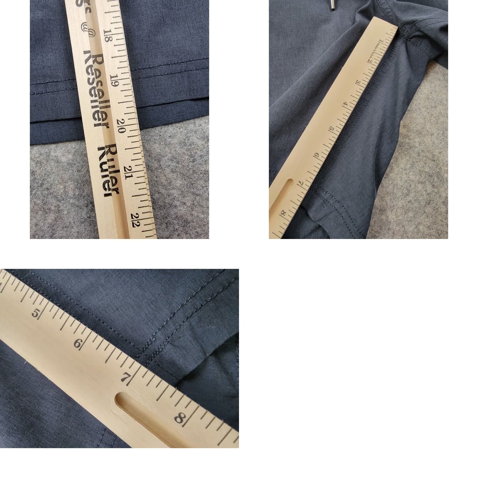 Vintage Fair Harbor Shorts Mens 3XL Blue The One Short Lined Comfort Athleisure Beach Bermuda Pocket Zip Back Logo Drawstring Elastic Waist Size US 39 - 9 Thumbnail