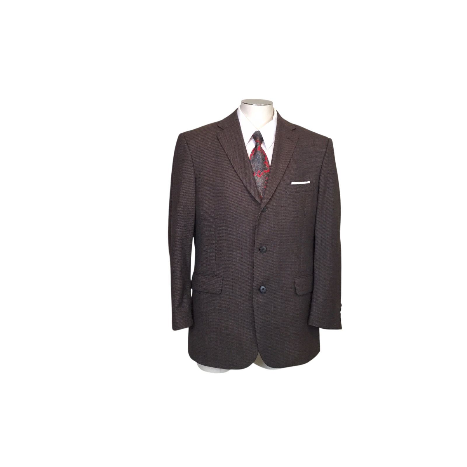 Kenneth Cole Kenneth Cole Reaction Sport Coat 42R Brown Tweed Blazer Size US L / EU 52-54 / 3 - 1 Thumbnail