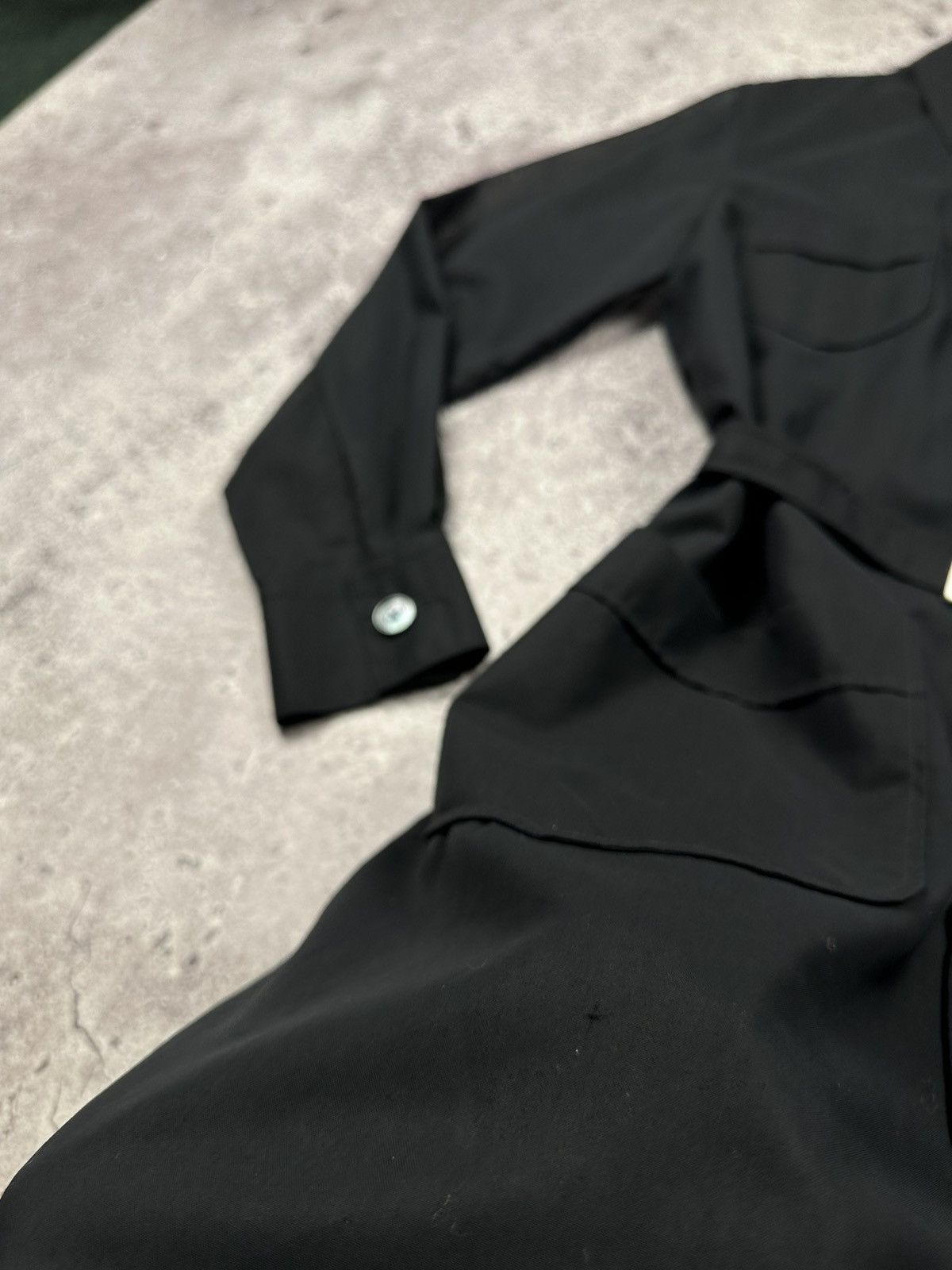 Hermes Vintage Hermès Paris Black Cotton Shirt Dress Belted Size M / US 6-8 / IT 42-44 - 11 Thumbnail