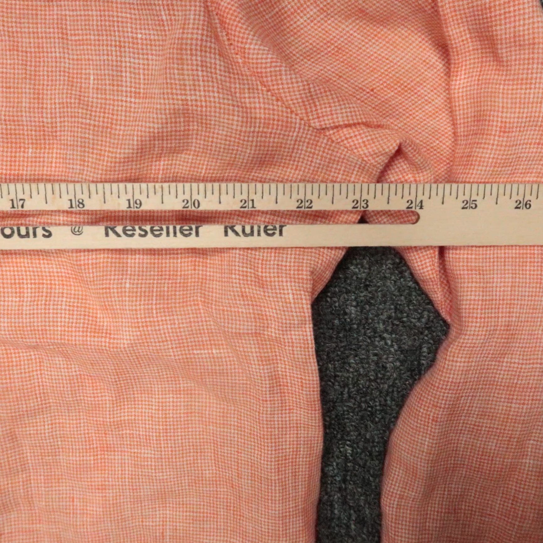 Mr Turk MR TURK Shirt Mens L Coral Orange 100% Linen Long Sleeve Button-Up Shirt Size US L / EU 52-54 / 3 - 6 Thumbnail