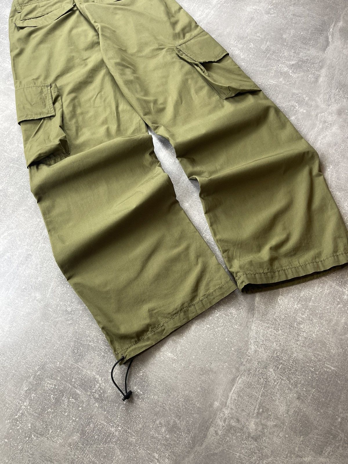 Other EIGHTYFIVE Wide Leg Cargo Olive Green Utility Military Pants Size US 31 - 7 Thumbnail