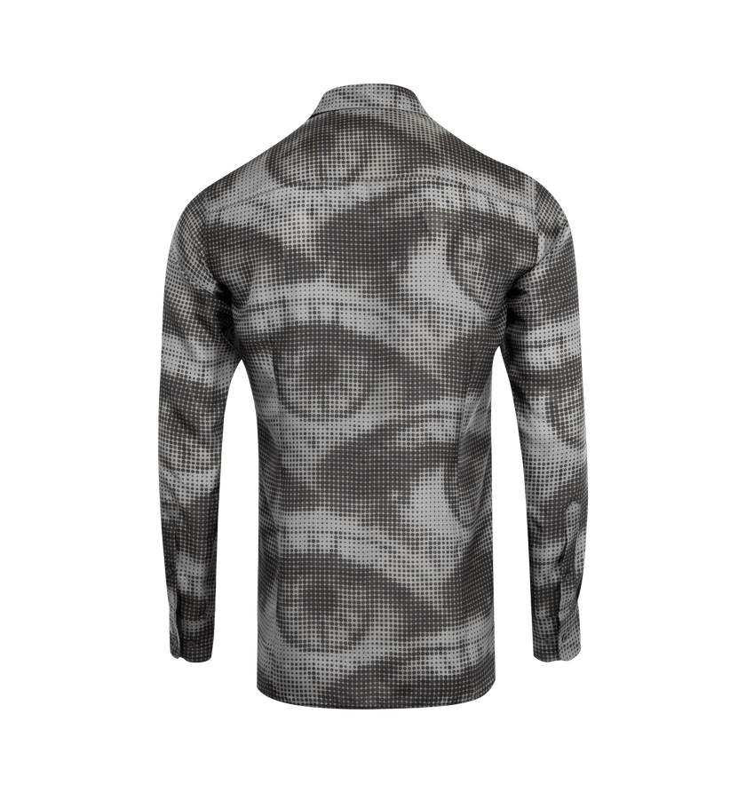 Dries Van Noten o1h1sh11224 Printed Shirt in Anthracite Size US M / EU 48-50 / 2 - 2 Thumbnail