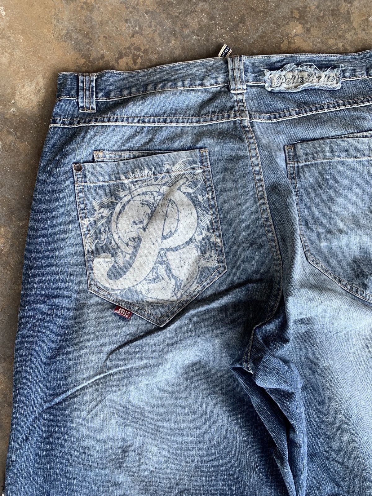 Pelle Pelle PELLE PELLE Baggy Denim Jeans – Y2K Hip Hop Style Size US 38 / EU 54 - 4 Thumbnail