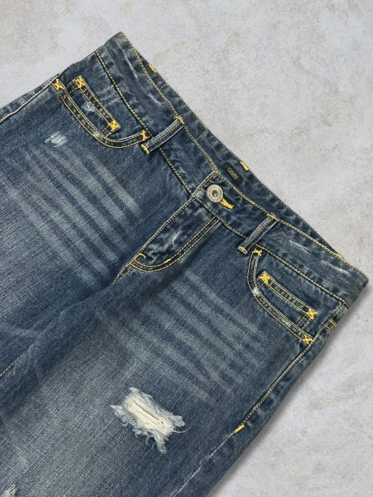 Japanese Brand Japanese GMN Quarter Gemini Stars Sprinkle Punk Jeans Size 30" / US 8 / IT 44 - 5 Thumbnail