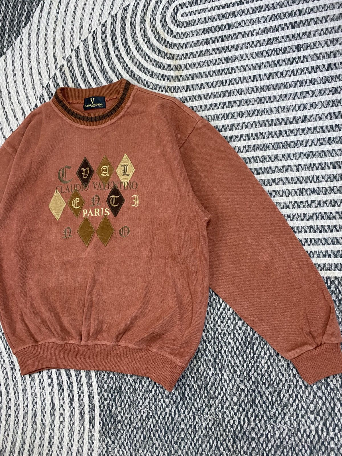 Japanese Brand Vintage Claudio Valentino Paris Crewneck Sweatshirt Size US M / EU 48-50 / 2 - 4 Thumbnail