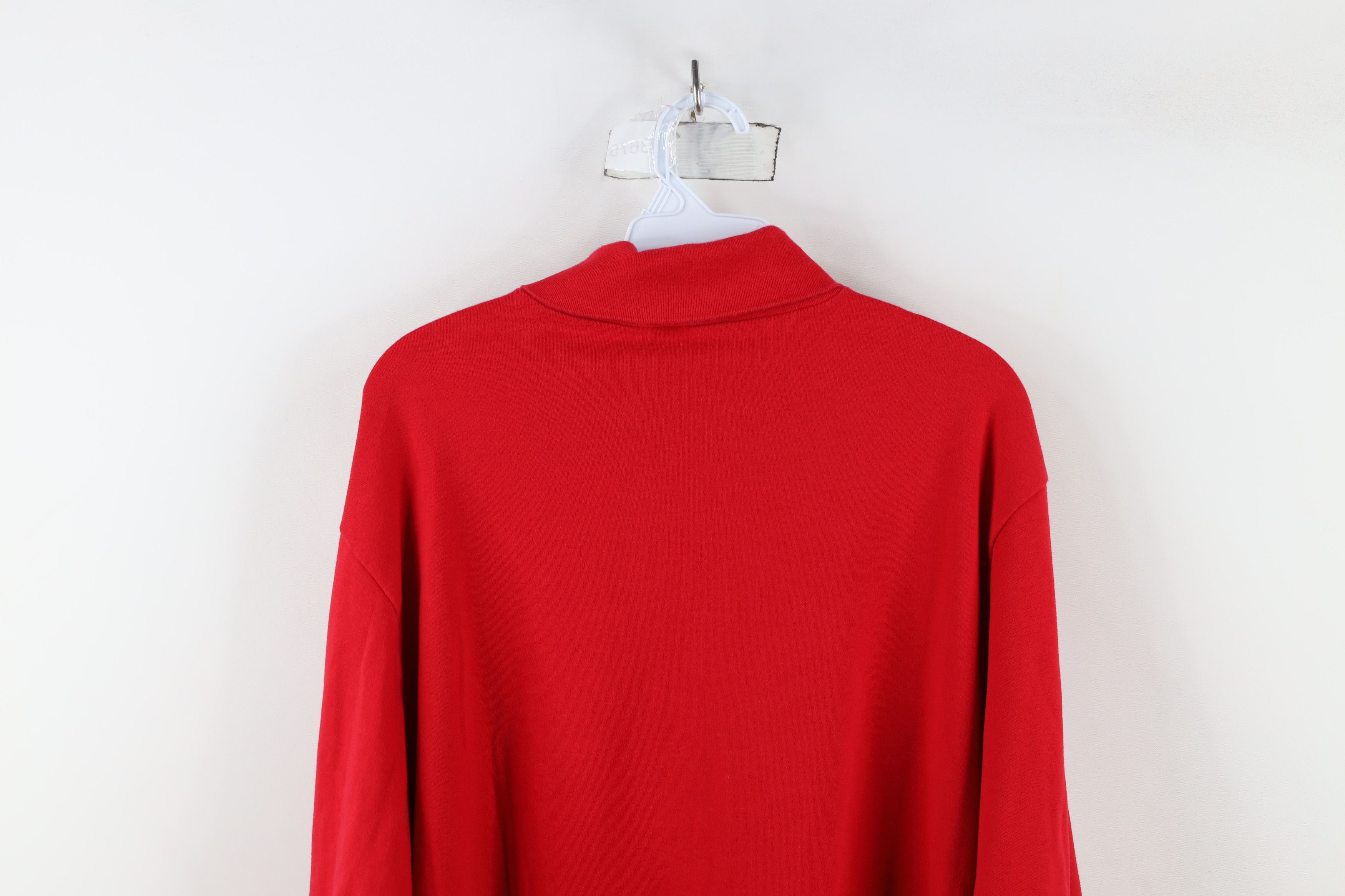 Vintage Vintage 90s Ohio State University Turtleneck T-Shirt Red USA Size US XL / EU 56 / 4 - 11 Thumbnail