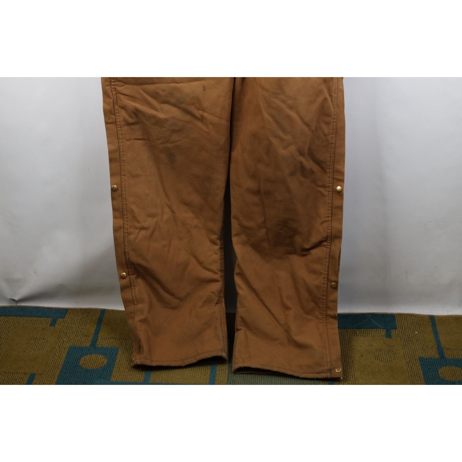 Carhartt Vintage 80s Carhartt Distressed Quilted Canvas Coveralls Size US 44 / EU 60 - 6 Thumbnail