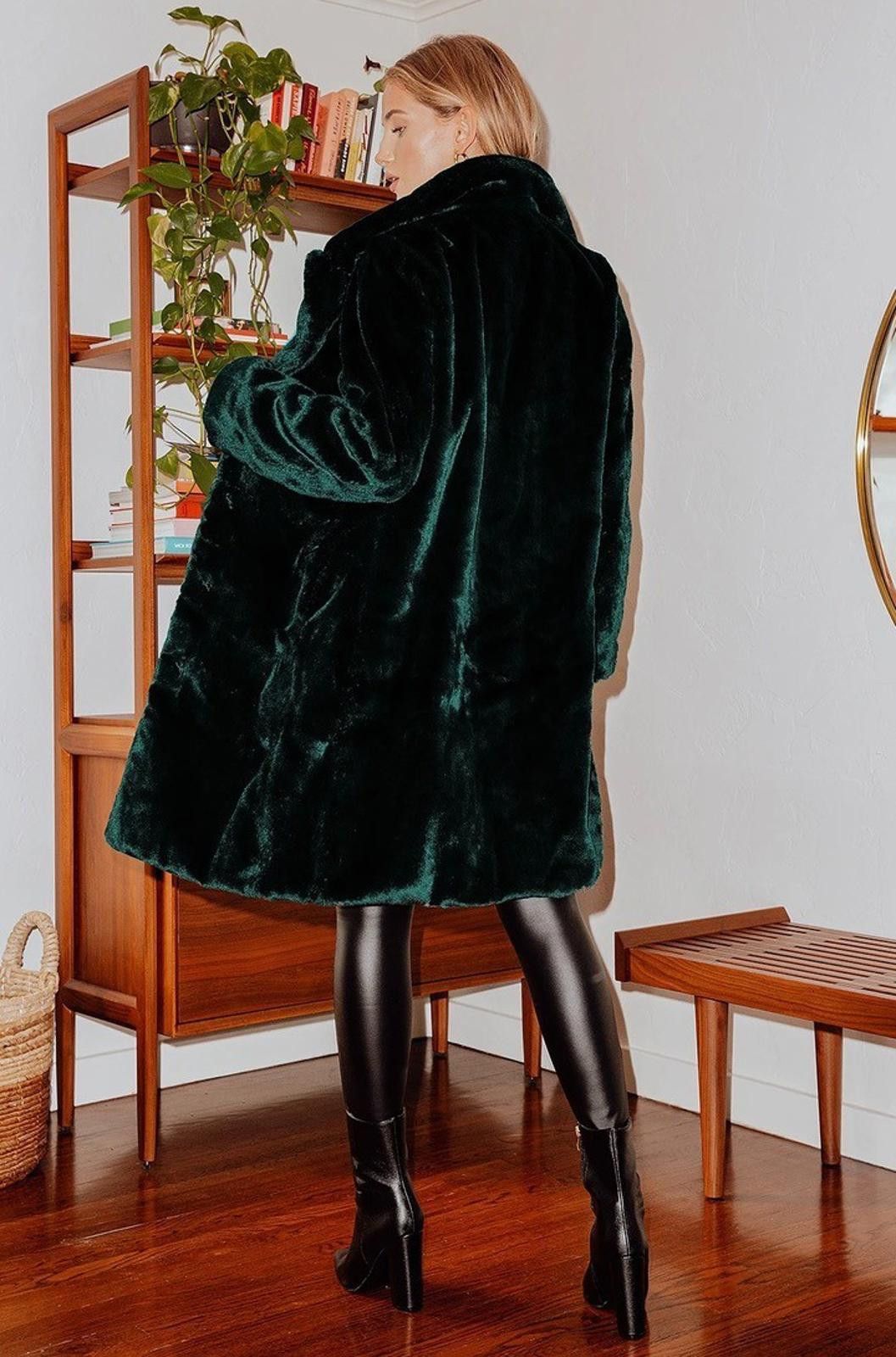 Other AVEC LES FILLES Faux Fur Long Coat (X-SMALL) Size XS / US 0-2 / IT 36-38 - 3 Thumbnail