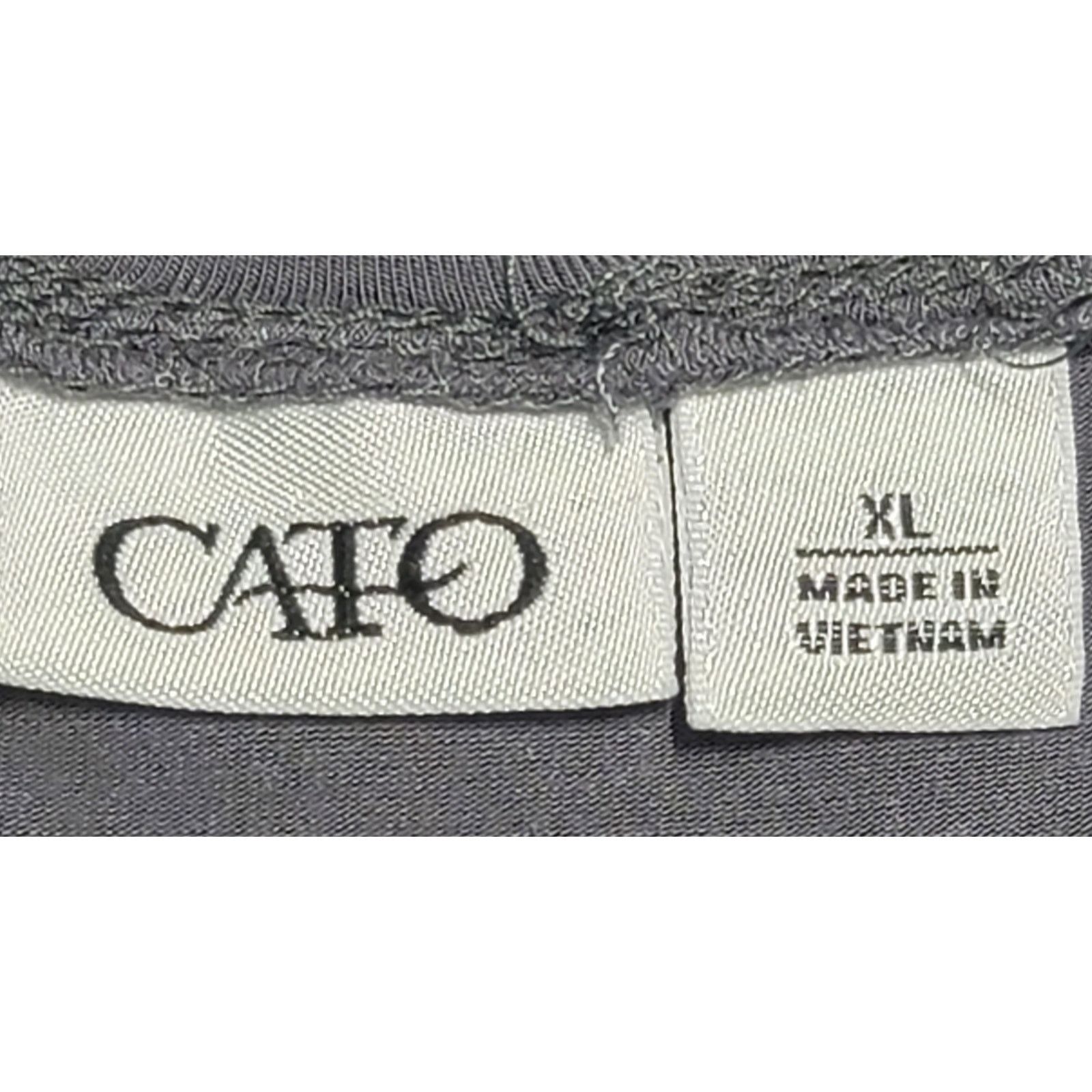 Other Cato Gray Round Neck Long Sleeves Top XL Lightweight Size XL / US 12-14 / IT 48-50 - 3 Thumbnail