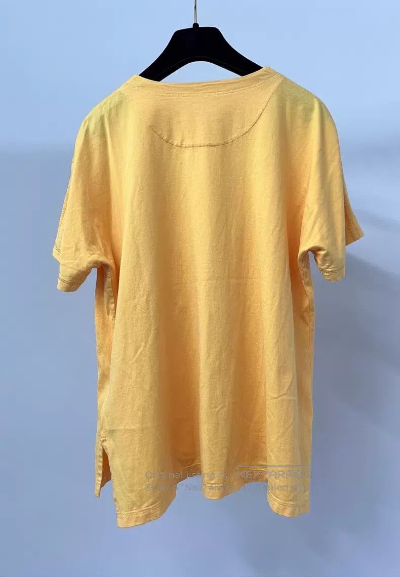 Hermes Hermes Yellow Embroidered Pocket T-Shirt Top Size XS / US 0-2 / IT 36-38 - 2 Thumbnail