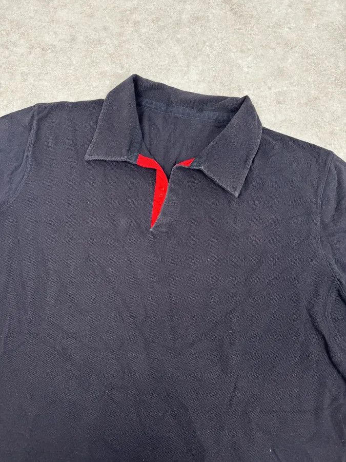 Prada 2000s Prada Navy & Red Minimalist Polo Size US S / EU 44-46 / 1 - 5 Thumbnail