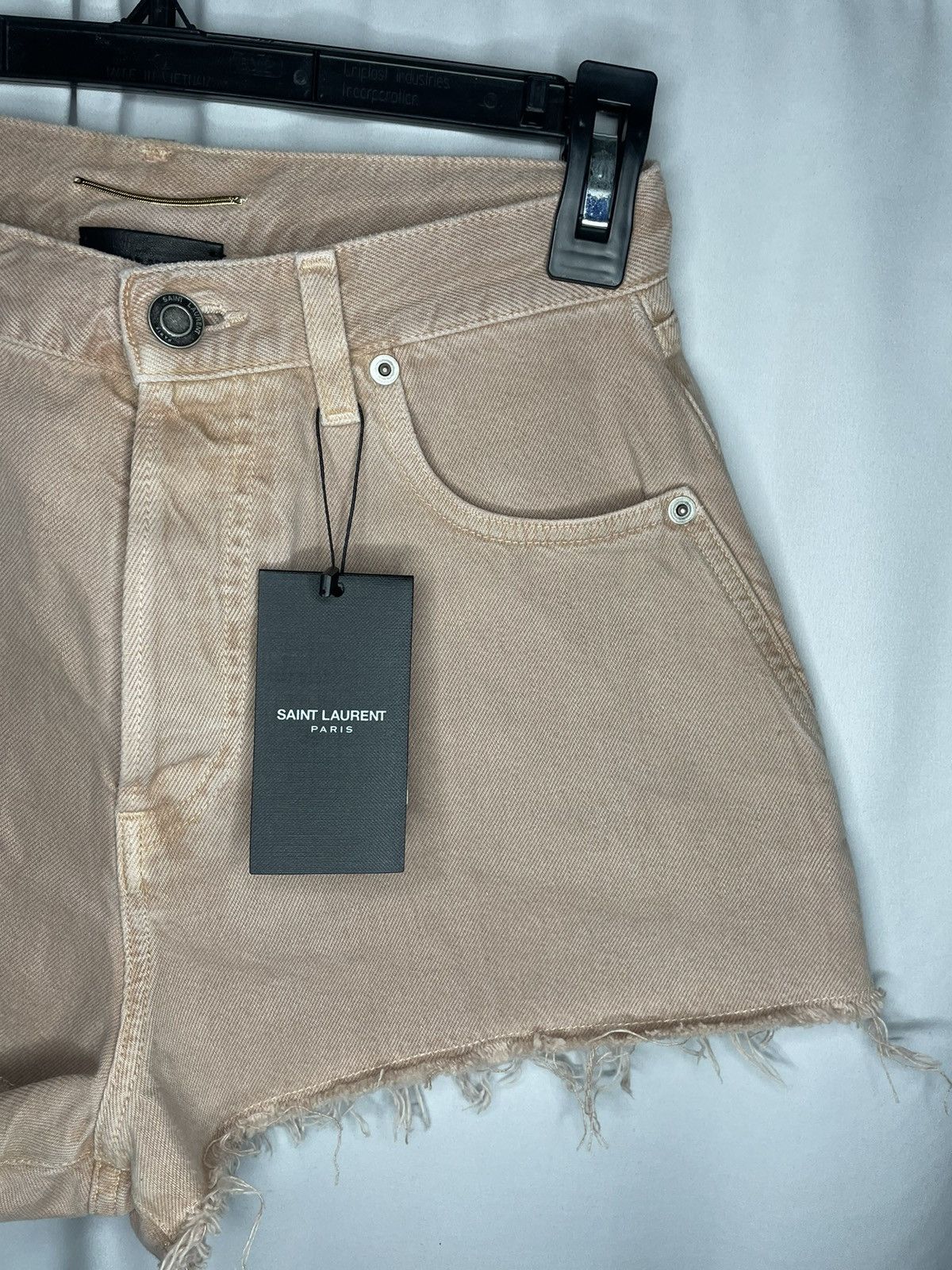 Saint Laurent Paris Saint Laurent Denim Shorts Size 26" / US 2 / IT 38 - 4 Thumbnail