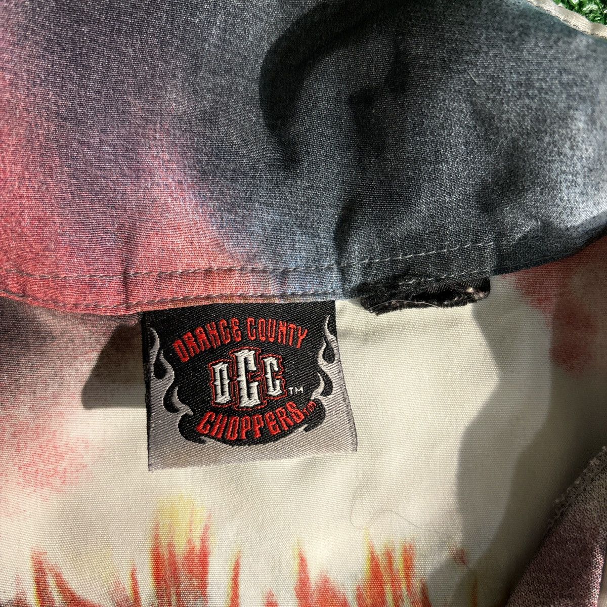 Vintage Y2K Orange County Choppers AOP Button Up Shirt Size US XL / EU 56 / 4 - 4 Thumbnail