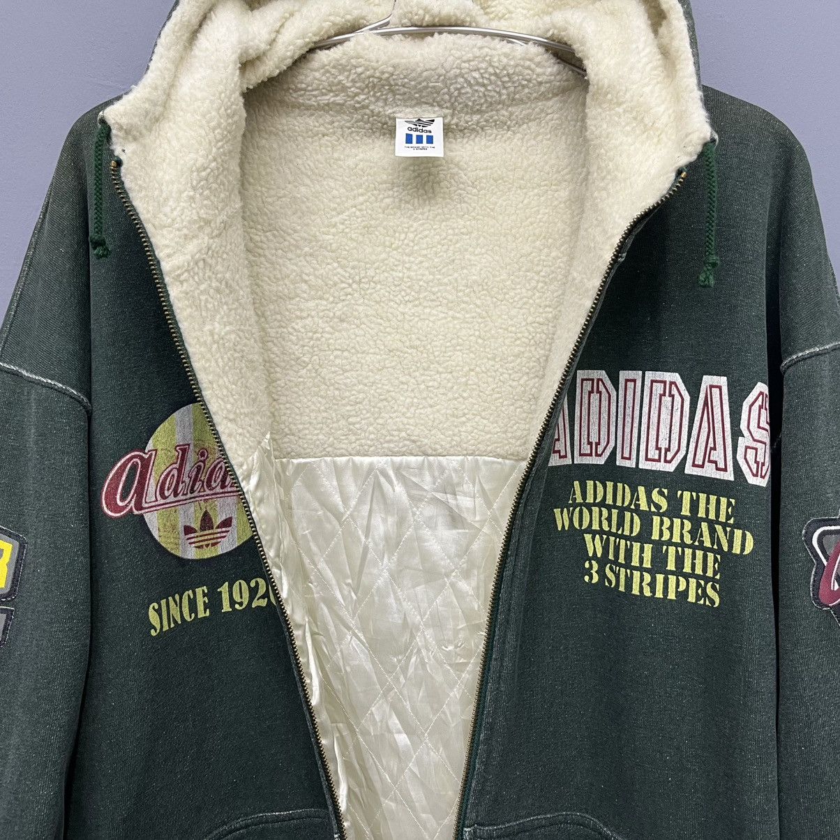 Adidas Vintage Adidas Sherpa Quilt Hooded Parka Jacket Size US XL / EU 56 / 4 - 7 Thumbnail