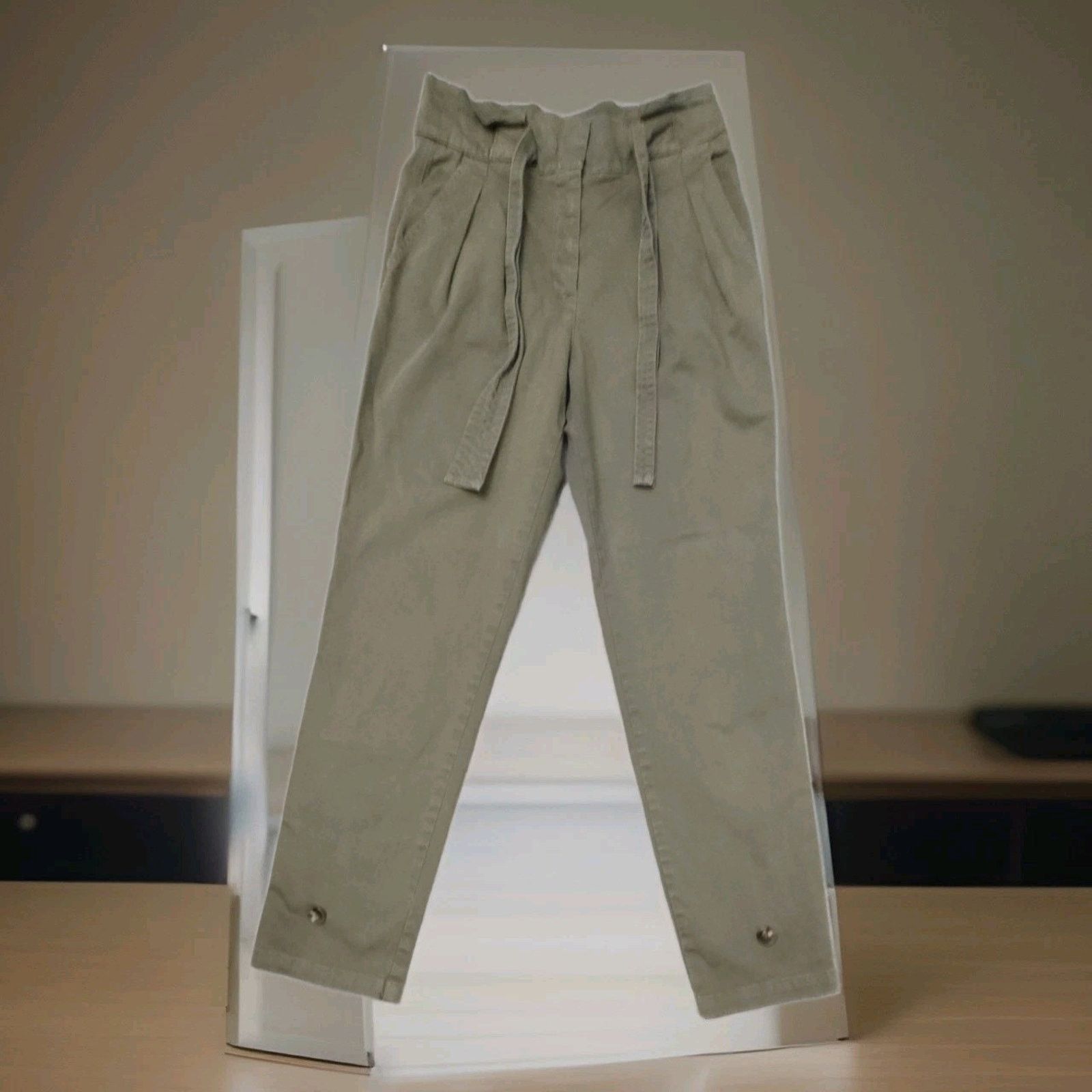 A.L.C. A.L.C. High Rise Tie Waist Light Army Pants Size 6 Size 28" / US 6 / IT 42 - 1 Thumbnail