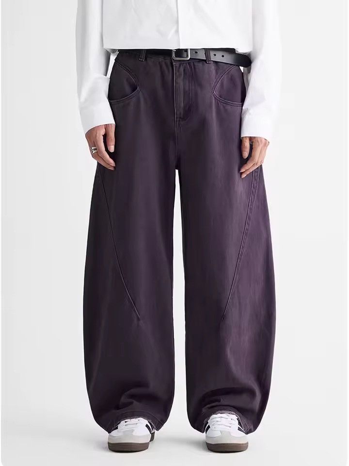 Jean Casual Wide Leg Purple Streetwear Baggy Jeans Size US 34 / EU 50 - 1 Thumbnail