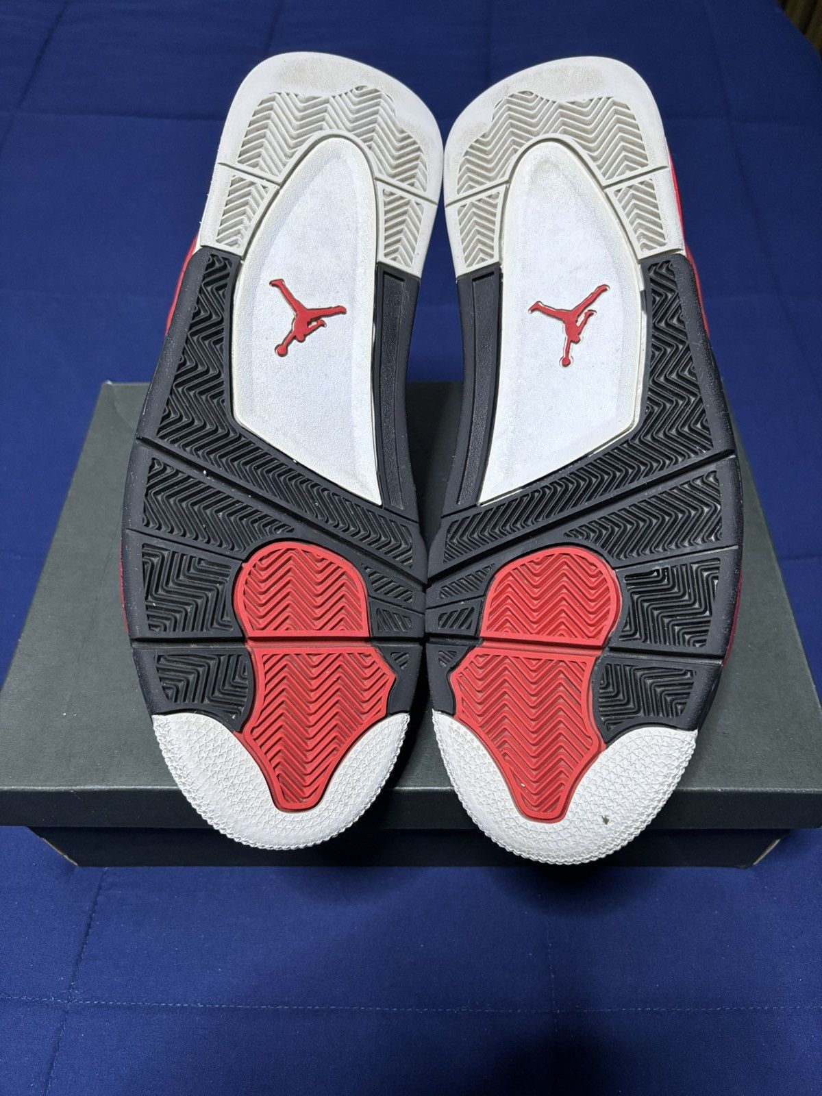 Jordan Brand Jordan 4 Retro Red Cement 2023 Size 12 Size US 12 / EU 45 - 5 Thumbnail