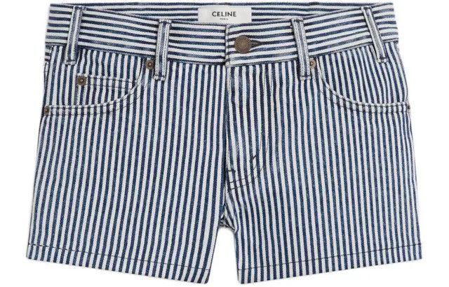 Celine o1w1db10526 2N28B7 Mini Short in Blue/Gray Size 28" / US 6 / IT 42 - 1 Preview