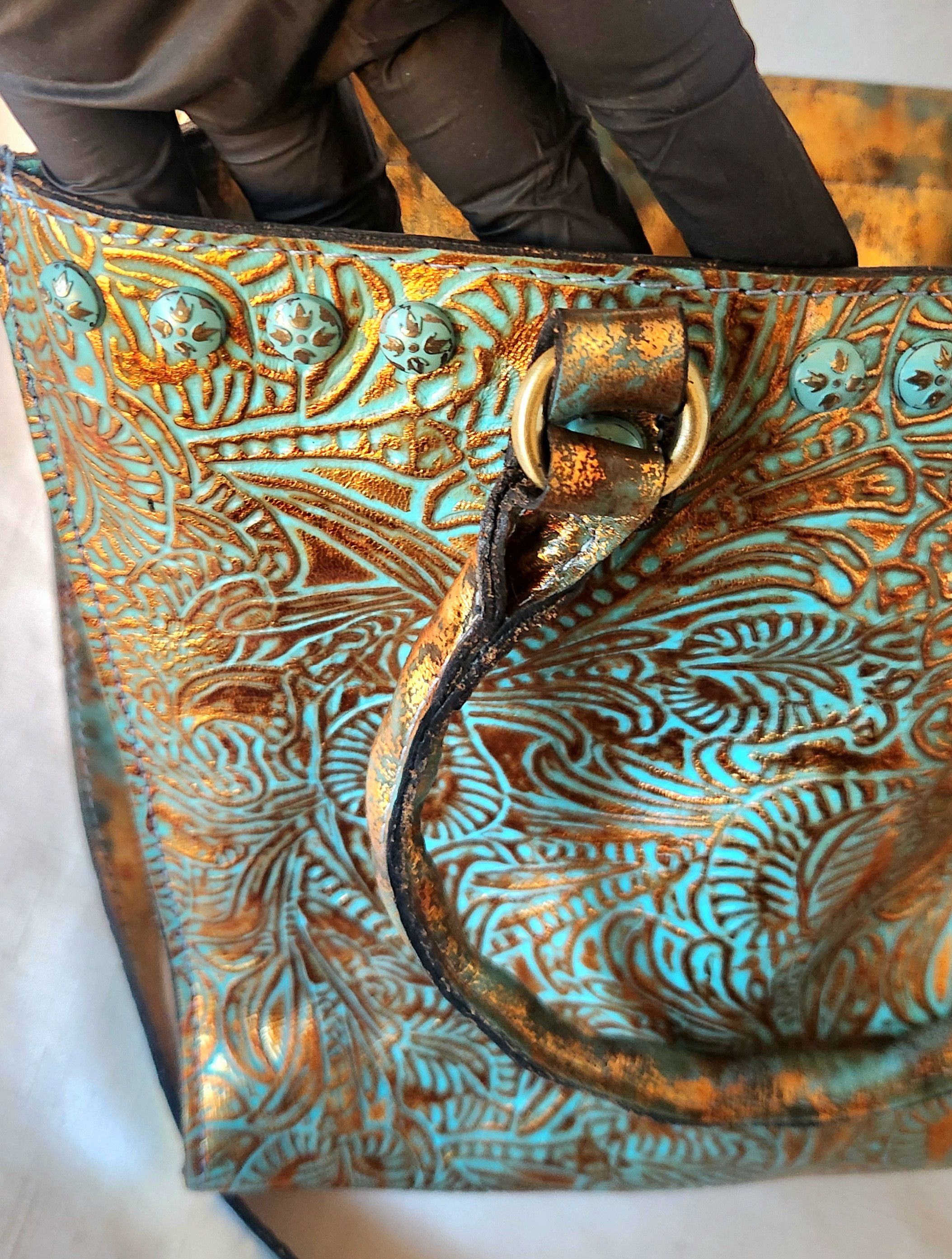Patricia Nash Patricia Nash Zancona Tote Bag Purse and Wallet Leather Size ONE SIZE - 9 Thumbnail