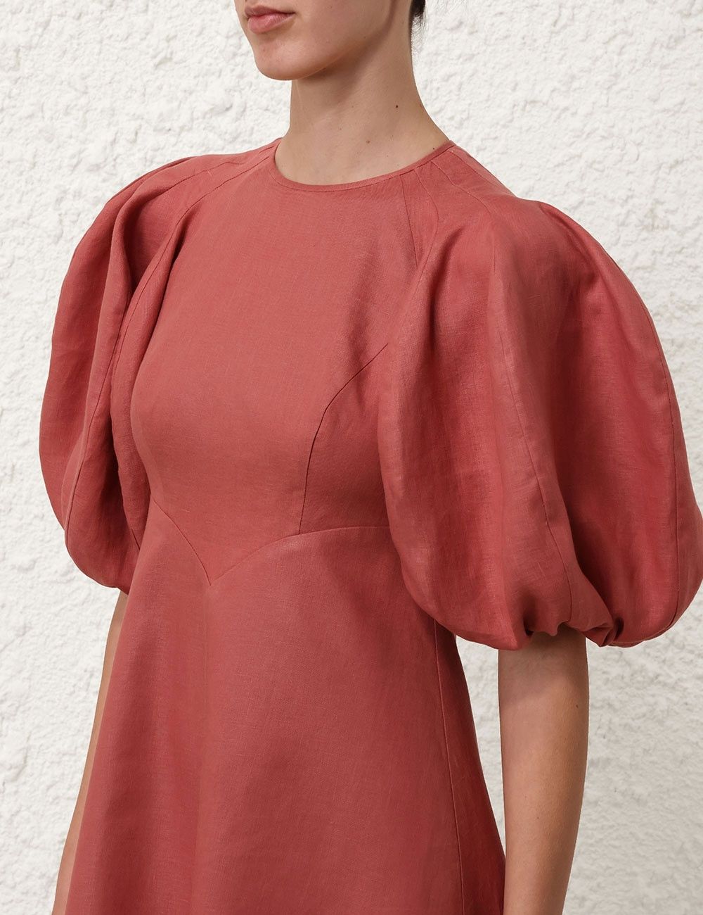 Zimmermann oc11z0825 Midi Day Dress in Lipstick Size L / US 10 / IT 46 - 5 Thumbnail