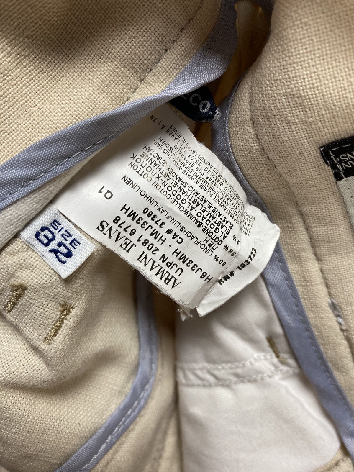 Vintage Emporio Armani Jeans Casual Pants