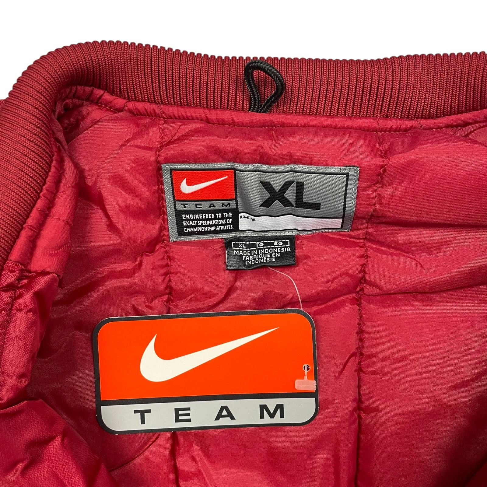 NCAA VTG 00s STANFORD CARDINAL NIKE TEAM SATIN BOMBER JACKET XL Size US XL / EU 56 / 4 - 6 Thumbnail