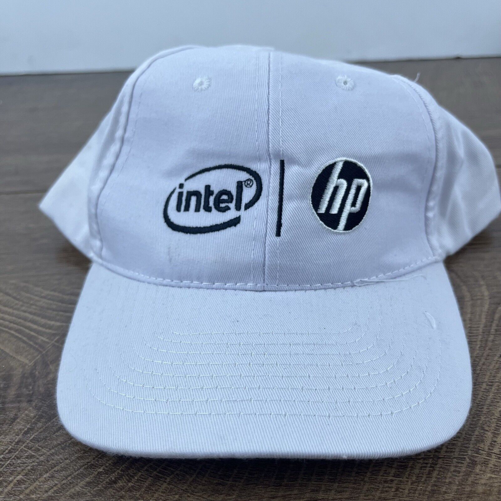 Other Intel HP Hat Baseball Adjustable Hat White Adjustable Hat Ad Size ONE SIZE - 2 Thumbnail