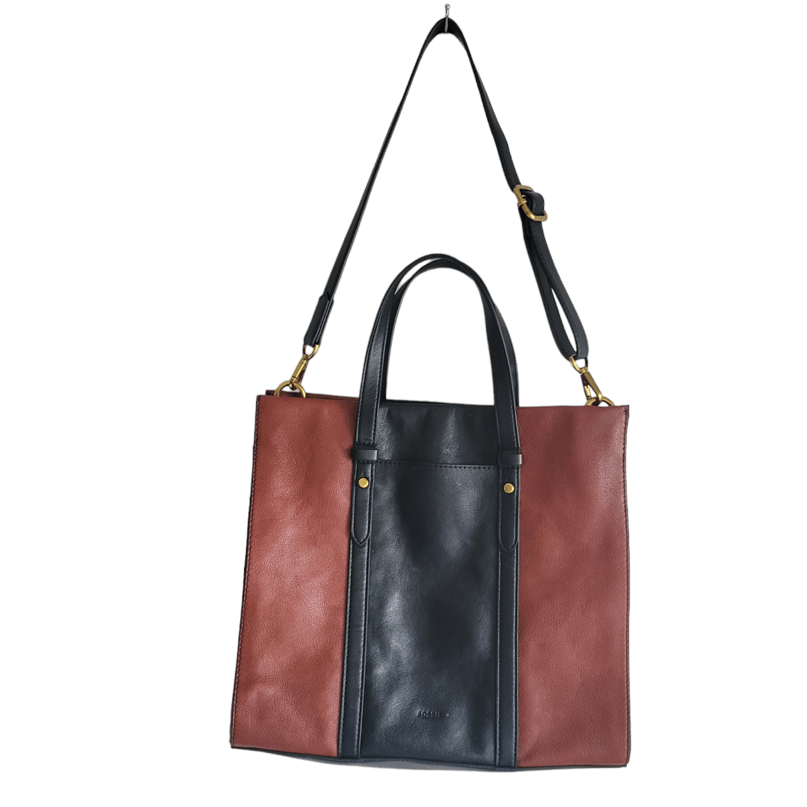 Fossil Fossil Kingston Leather Tote Women's Purse Suede Black Grailed