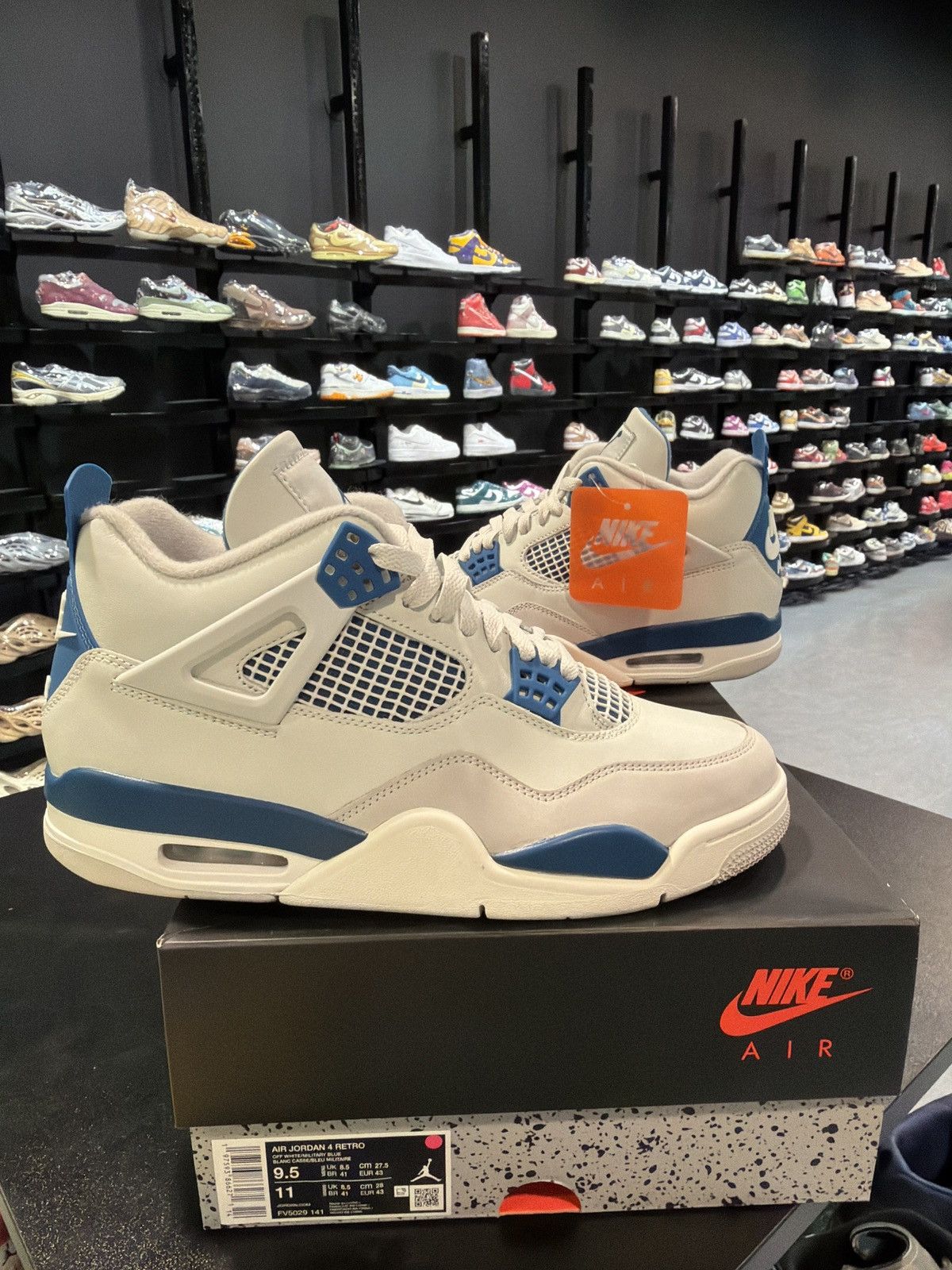 Jordan Brand Jordan 4 Military Blue Size-9.5 Brand New Quick Shipping Size US 9.5 / EU 42-43 - 1 Thumbnail
