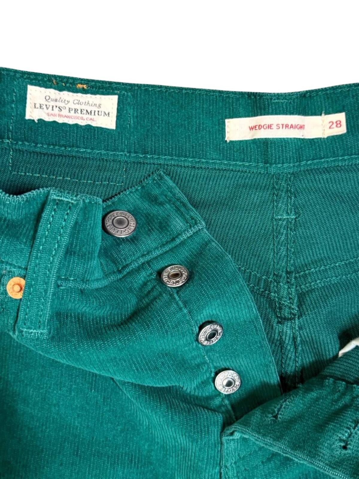 Other Levi's Premium Straight Corduroy Pants Green Size 28 Size US 28 / EU 44 - 2 Thumbnail