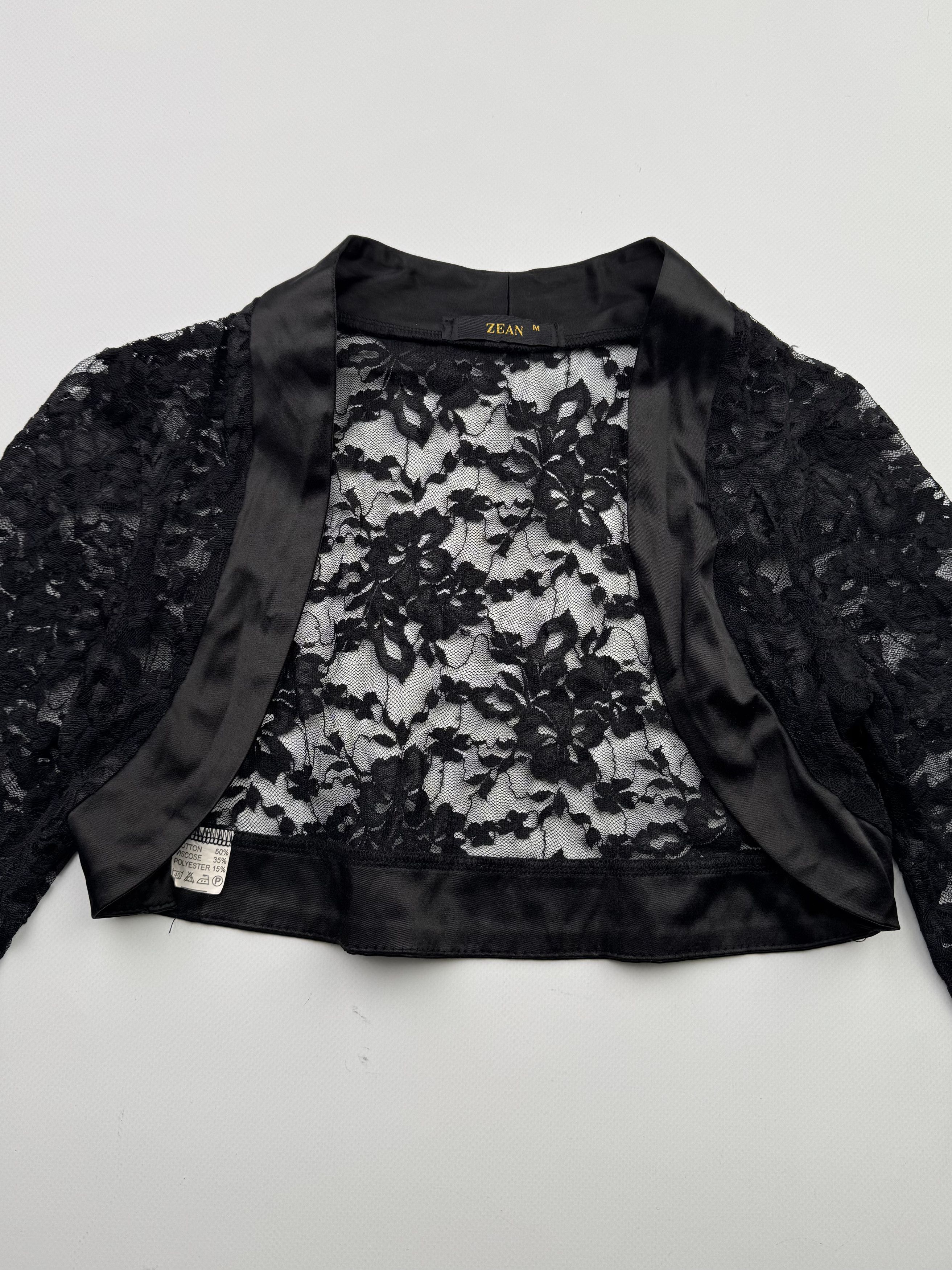 Japanese Brand Vintage Mesh Cropped Blouse B312 E2(V366) Size M / US 6-8 / IT 42-44 - 4 Thumbnail
