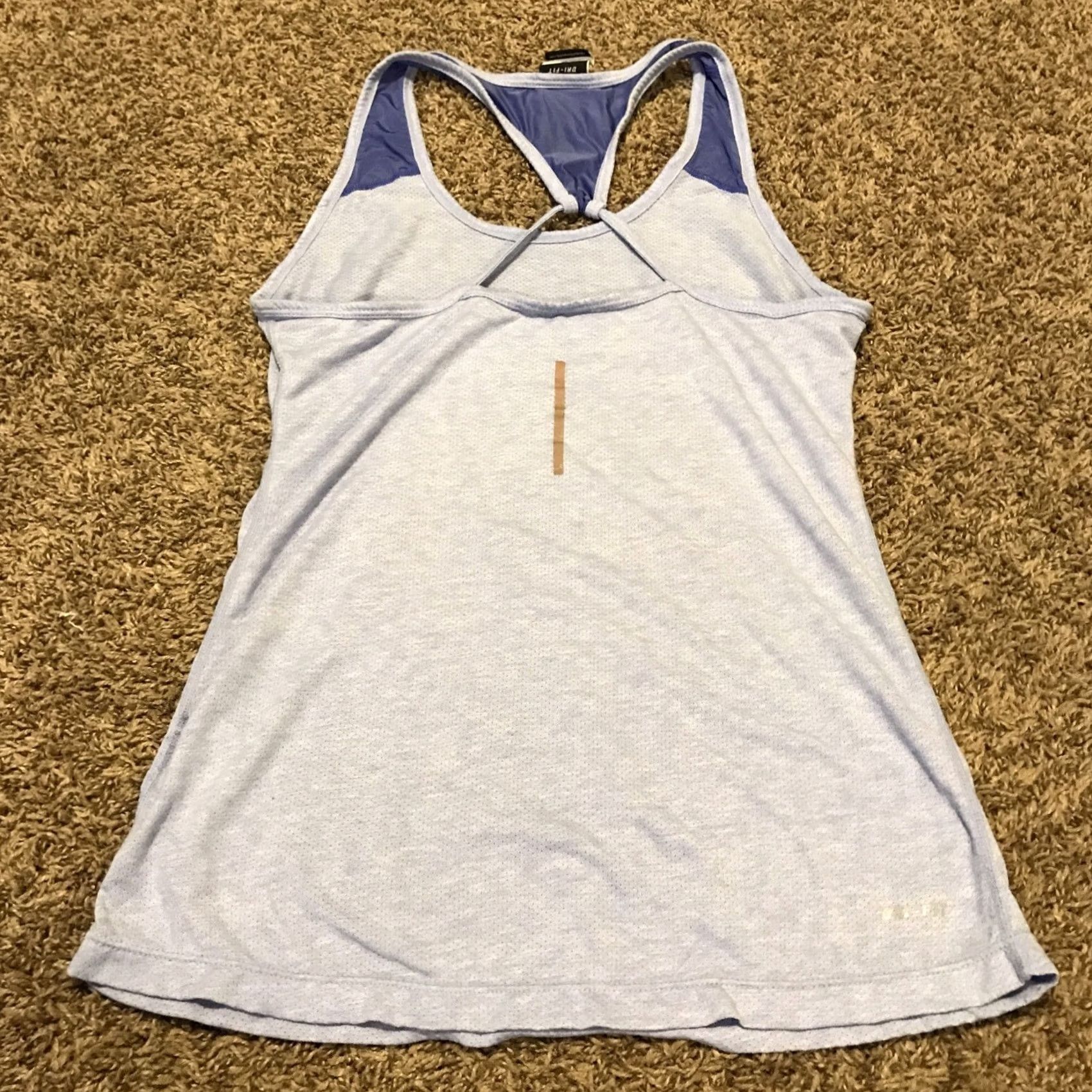 Nike Nike Dri-Fit Tank Shirt Womens S Purple Athletic Polyester Pullover Sleeveless Racerback Size S / US 4 / IT 40 - 4 Thumbnail