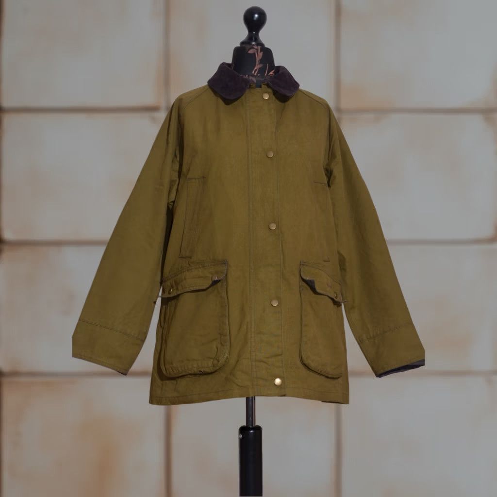 Barbour Barbour Acorn Waxed Jacket Olive Green Tartan Lined Women’s UK18 US14 Jacket Barbour Acorn Waxed Cotton Olive Green Womens UK18 US14 Size XXL / US 16-18 / IT 52-54 - 1 Thumbnail