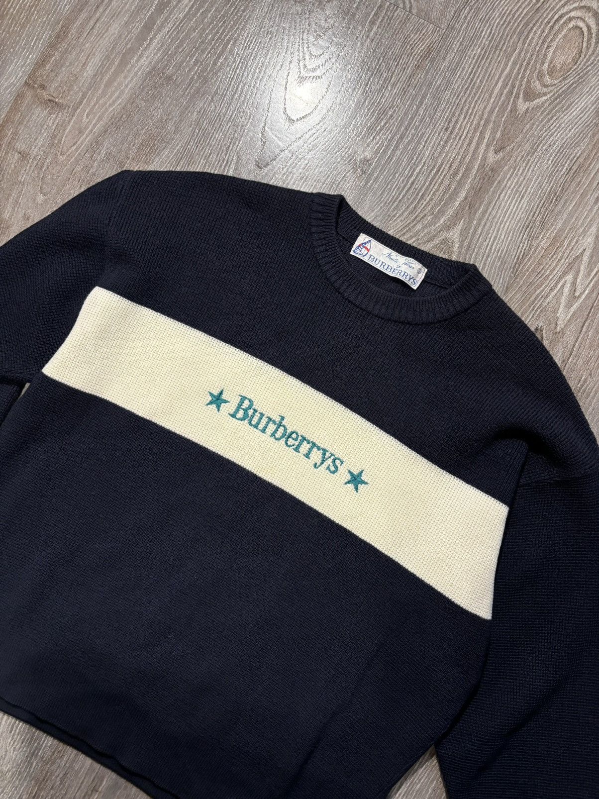 Burberry Burberry Nautic Knitwear Sweater vintage Size US M / EU 48-50 / 2 - 2 Thumbnail