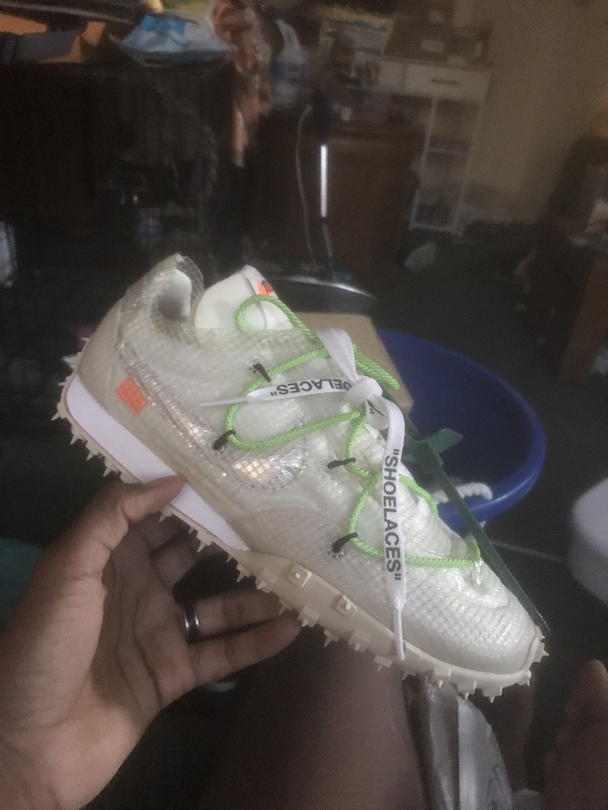 Nike × Off-White Nike x Off White waffle racer electric green Size US 8.5 / EU 41-42 - 9 Thumbnail