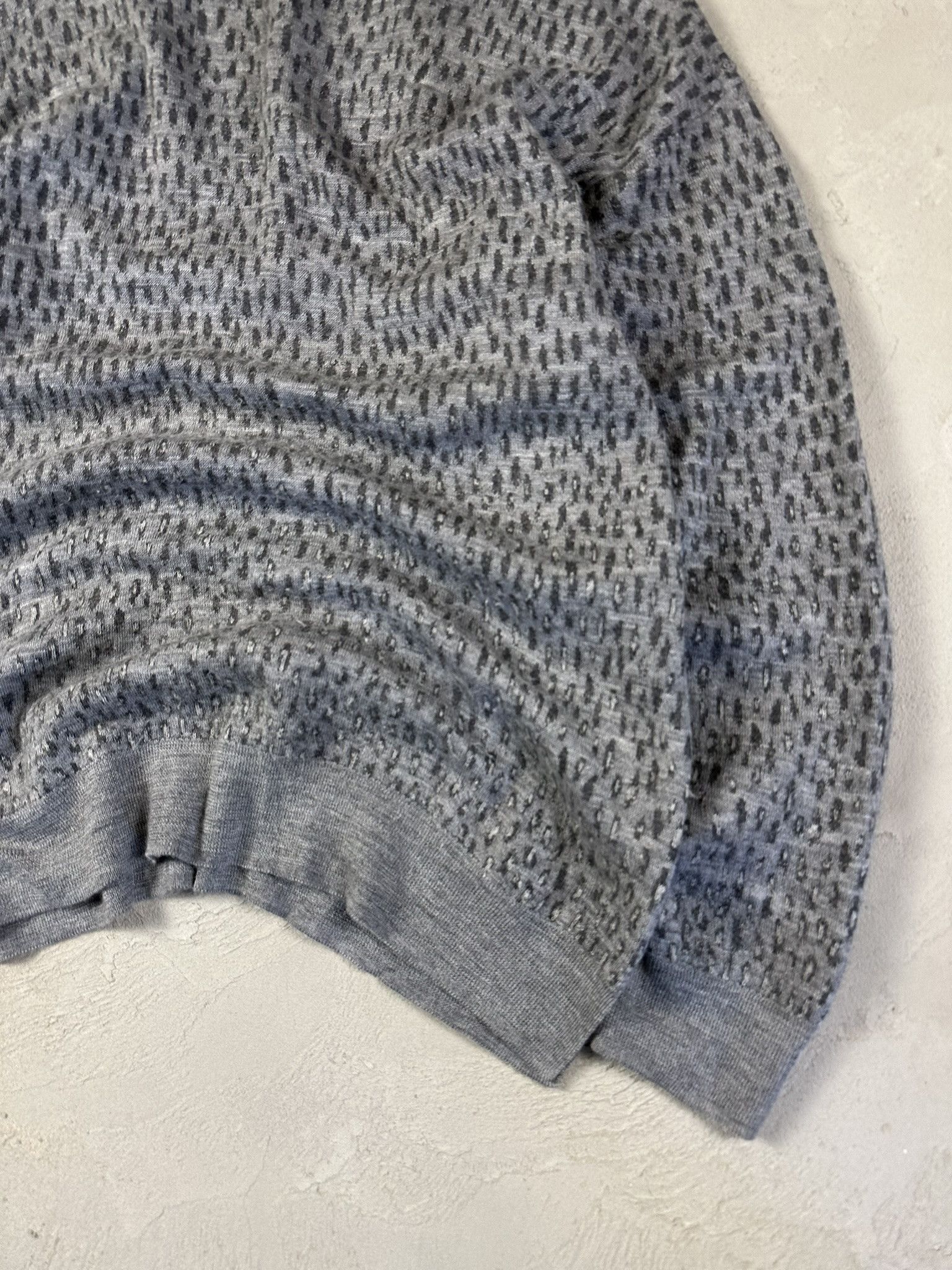 Allsaints Merino Wool Leopard Boxy Knit Sweater