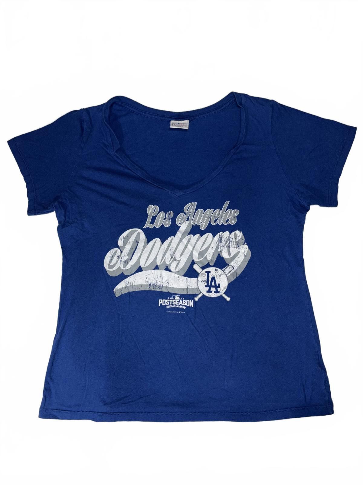 Designer Los Angeles Dodgers Women's T-Shirt - Postseason Edition Size XL / US 12-14 / IT 48-50 - 1 Thumbnail