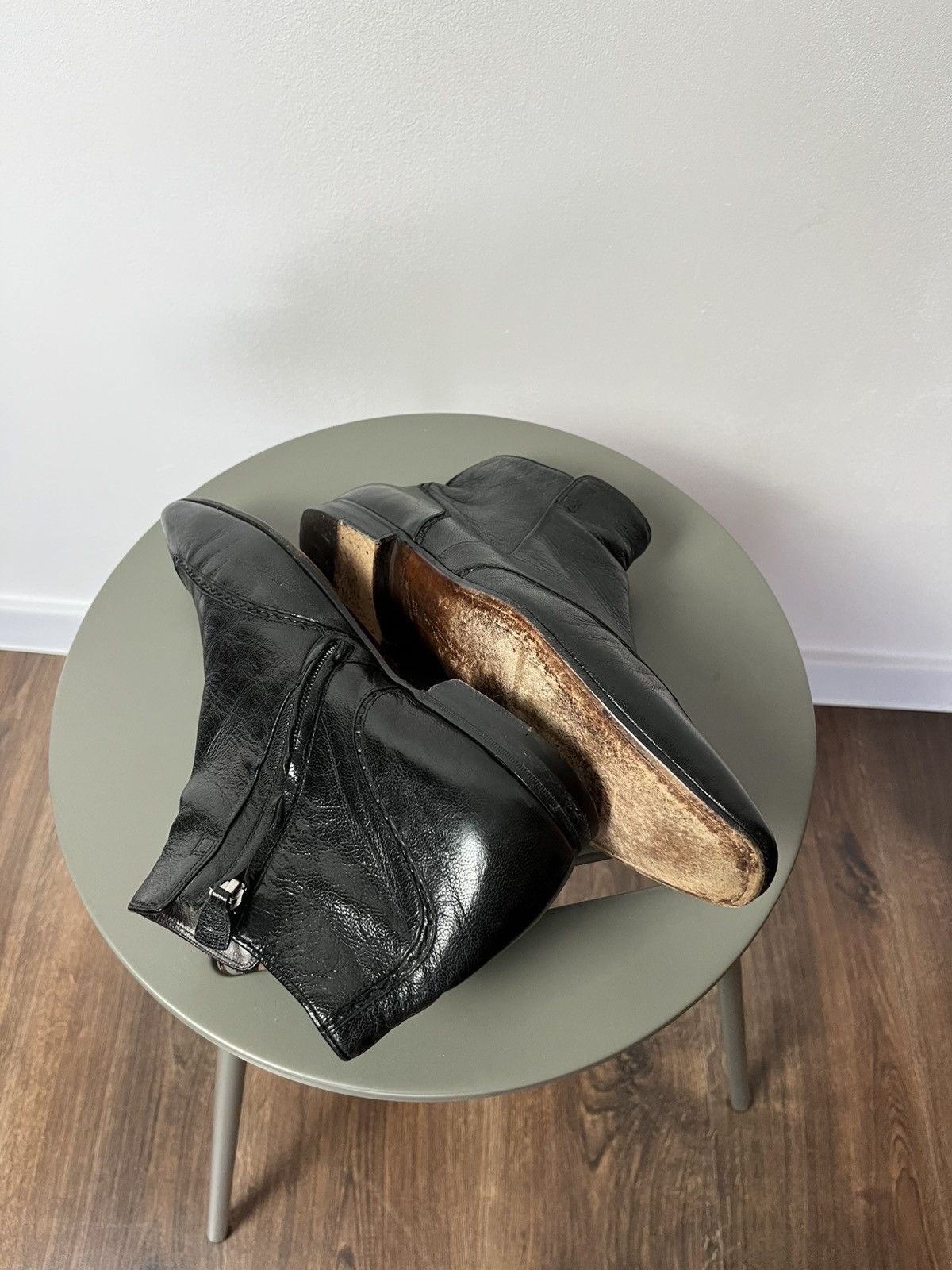 Bottega Veneta Bottega Veneta Leather Side-Zip Boots 42.5 EU / 9.5 US Size US 9.5 / EU 42-43 - 14 Thumbnail