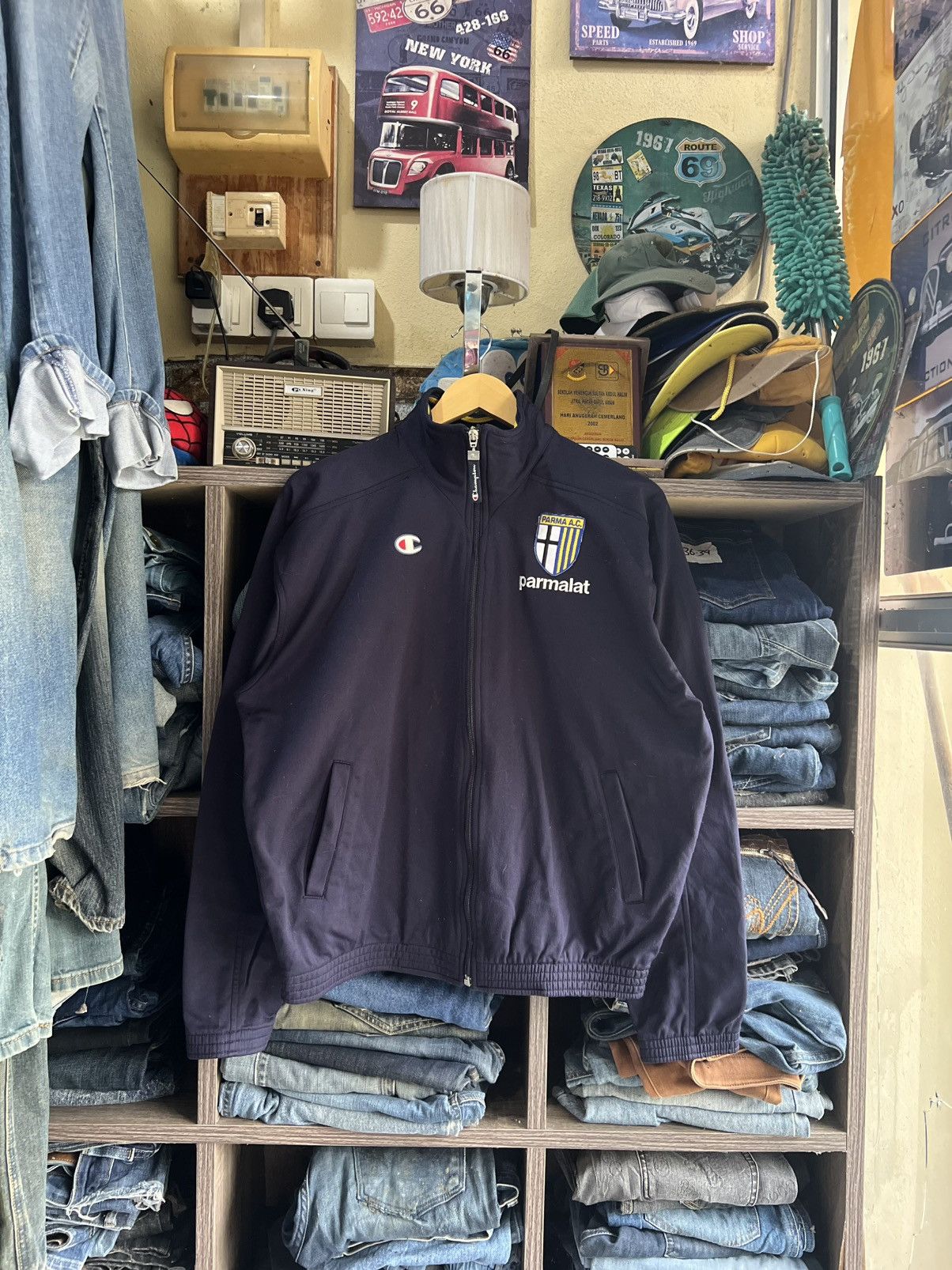 Champion 🔥Vintage Champion Parmalat Zipper Jacket Size US M / EU 48-50 / 2 - 1 Thumbnail