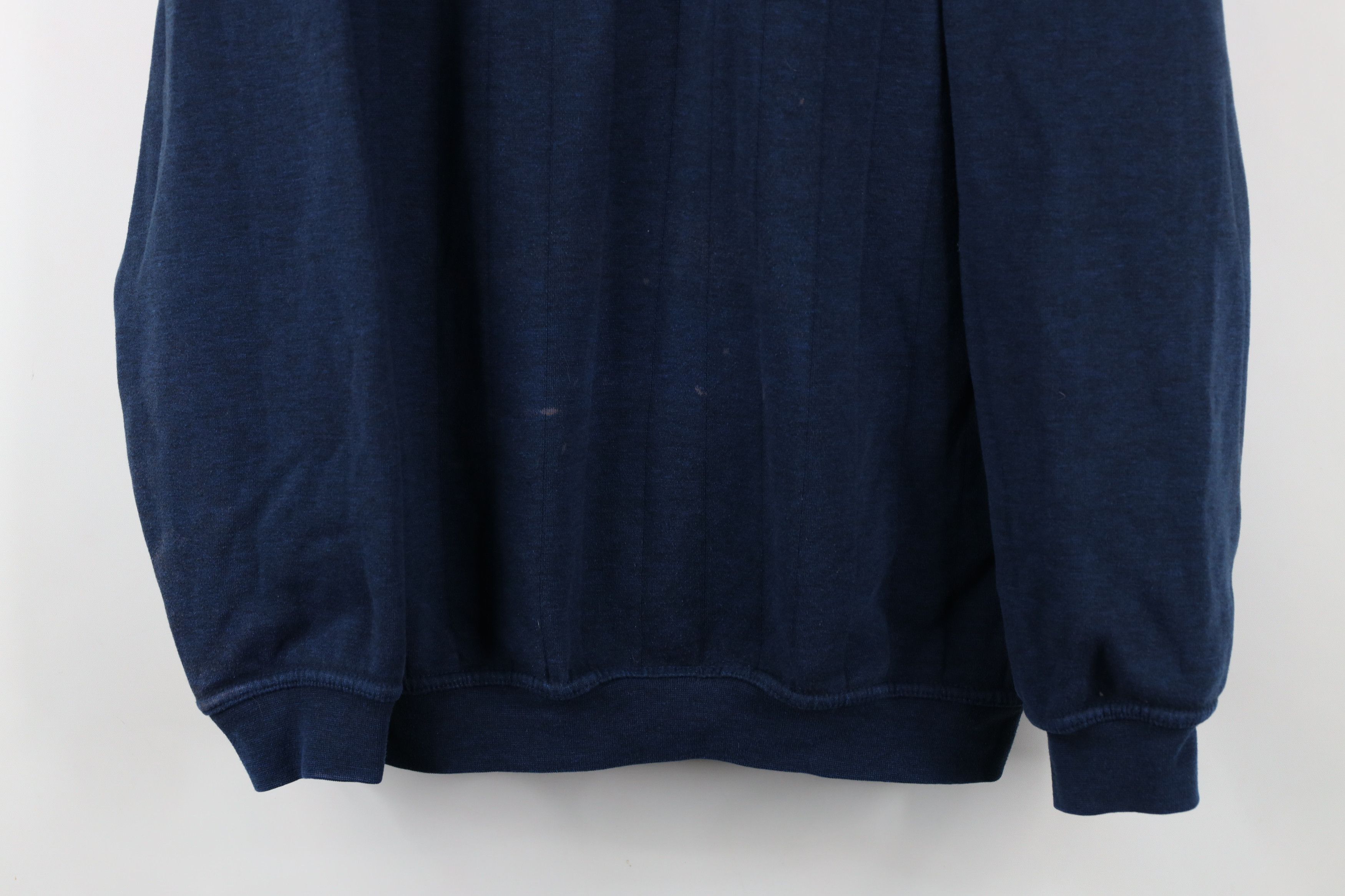 Vintage Vintage 90s Streetwear Collared Pullover Sweatshirt Blue Size US XL / EU 56 / 4 - 3 Thumbnail