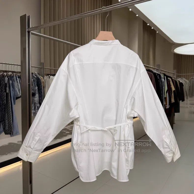 Hermes Hermes White Casual Wind Shirt Size M / US 6-8 / IT 42-44 - 2 Thumbnail