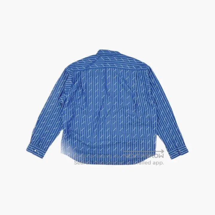 Balenciaga Balenciaga Blue Logo Striped Long Sleeve Shirt. Size US M / EU 48-50 / 2 - 3 Thumbnail