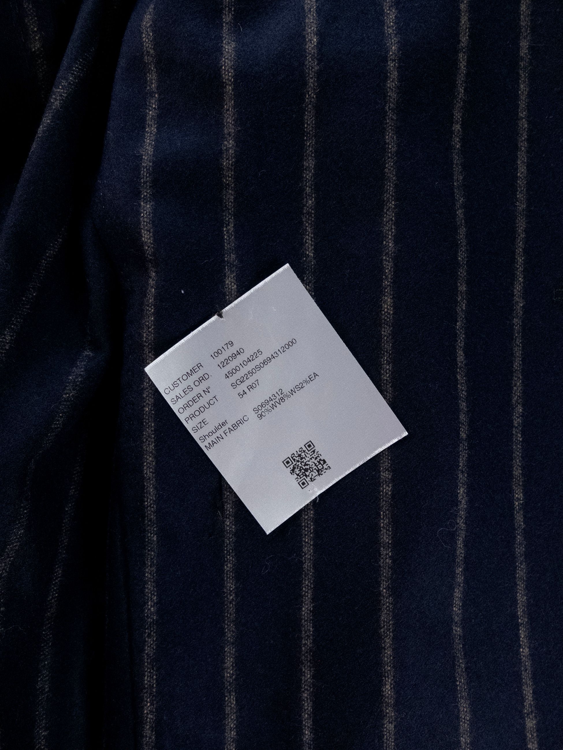 SARTORIO Napoli by Kiton navy blue wool cashmere suit 44 54