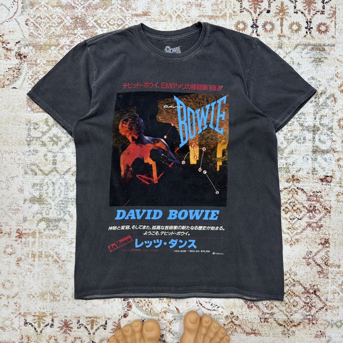Band Tees × Vintage Vintage Bowie T-shirts Band Rock Big Logo Japan Y2K 00s Size US M / EU 48-50 / 2 - 1 Thumbnail