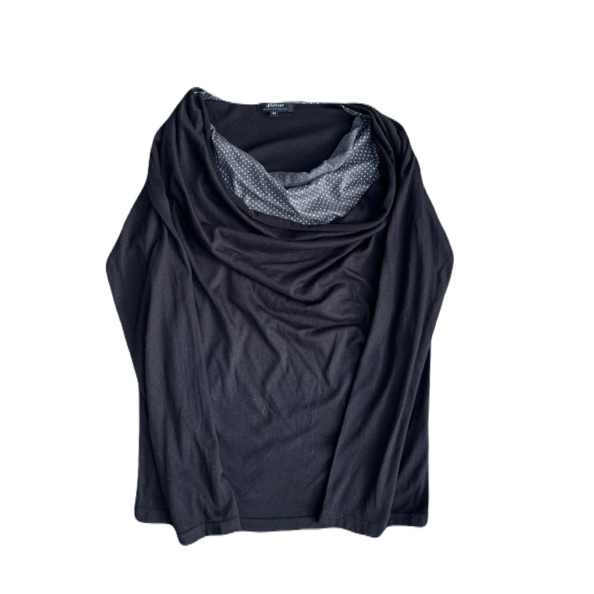 If Six Was Nine 2000s Japanese archive Vkei Drape Design Long Sleeve Tee Y2K Size US S / EU 44-46 / 1 - 2 Thumbnail