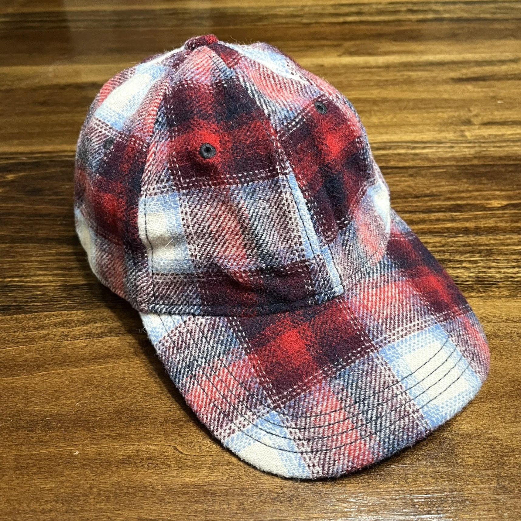Pendleton GAP X Pendleton Hat Cap Flannel Wool Red Checkered Stretch Fitted Mens One Size Size ONE SIZE - 7 Thumbnail