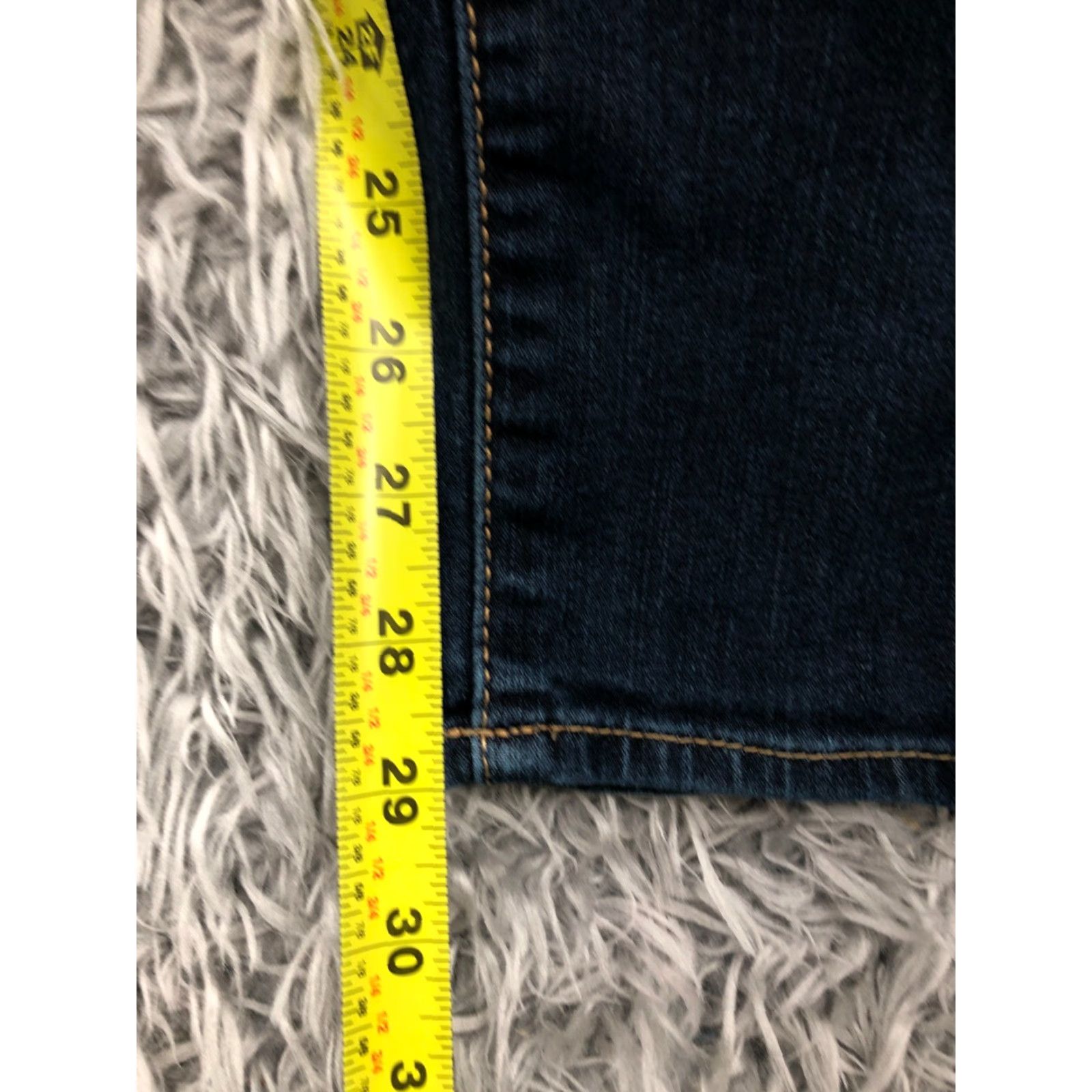 American Eagle Outfitters American Eagle Super Skinny Jeans Womens Size 6 Long Medium Wash Blue SMALL FLAW Size 28" / US 6 / IT 42 - 3 Thumbnail