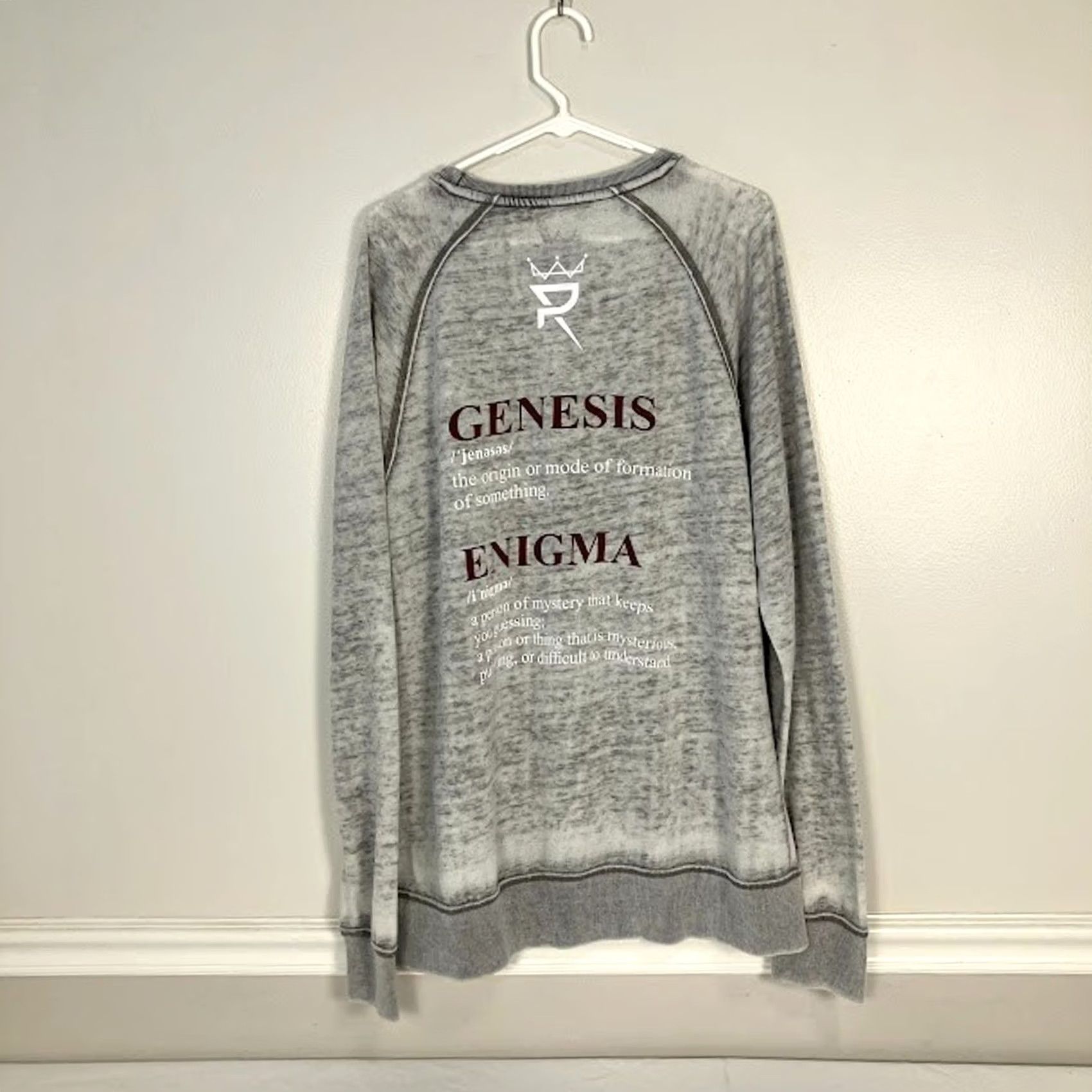 Prince Prince Royce Alter Ego (Genesis/ Enigma) Crewneck Sweatshirt Grey XL Unisex Adults Sweatshirt Pullover Crewneck Lightweight 55% Cotton 45% Polyester Size US XL / EU 56 / 4 - 3 Thumbnail