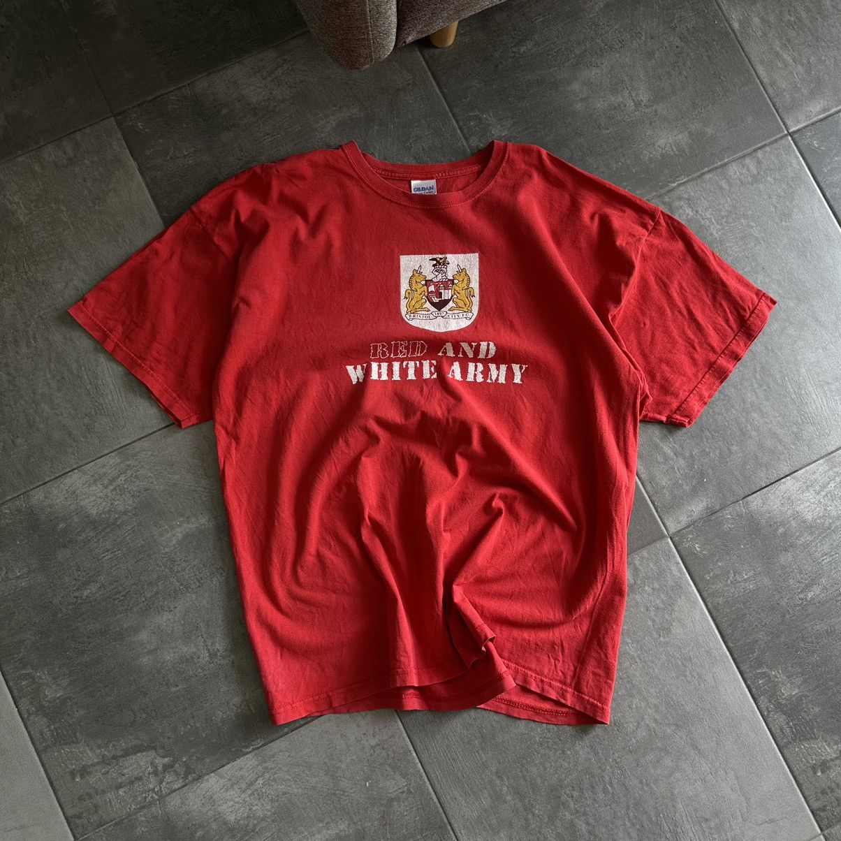 Japanese Brand × Vintage Vintage Bristol City FC T-shirts Red and White Army Y2K 00s Size US XXL / EU 58 / 5 - 3 Thumbnail