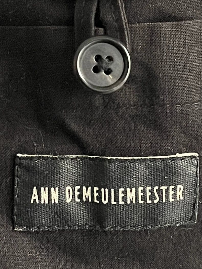Ann Demeulemeester Ann Demeulemeester Wool lapel zip-up jacket Size US XXS / EU 40 - 8 Thumbnail